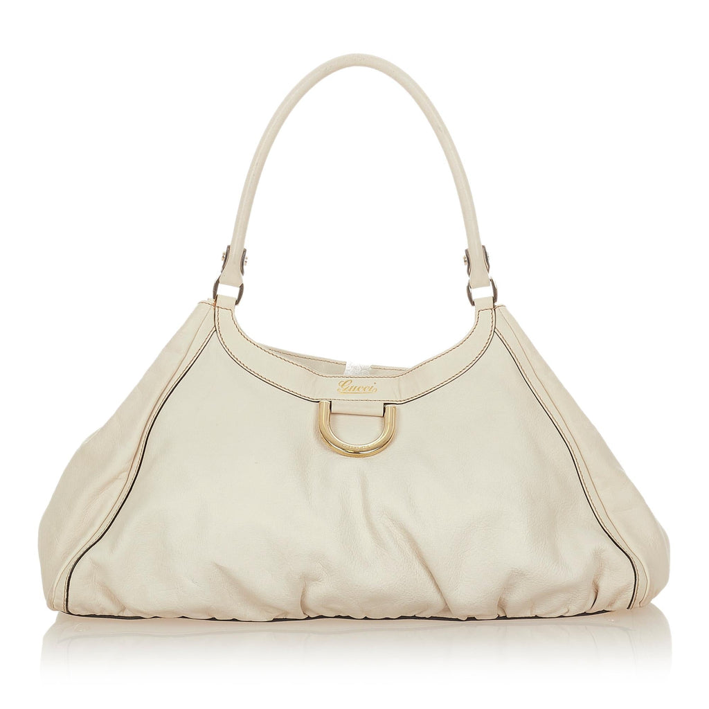 Gucci Abbey D-ring Leather Shoulder Bag (SHG-25133)