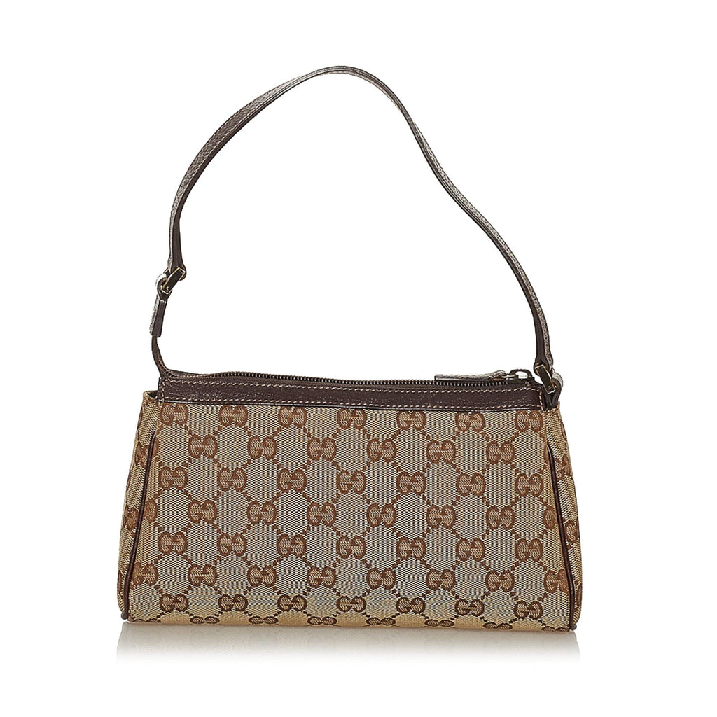Gucci Abbey Gucci Canvas Baguette (SHG-28686)