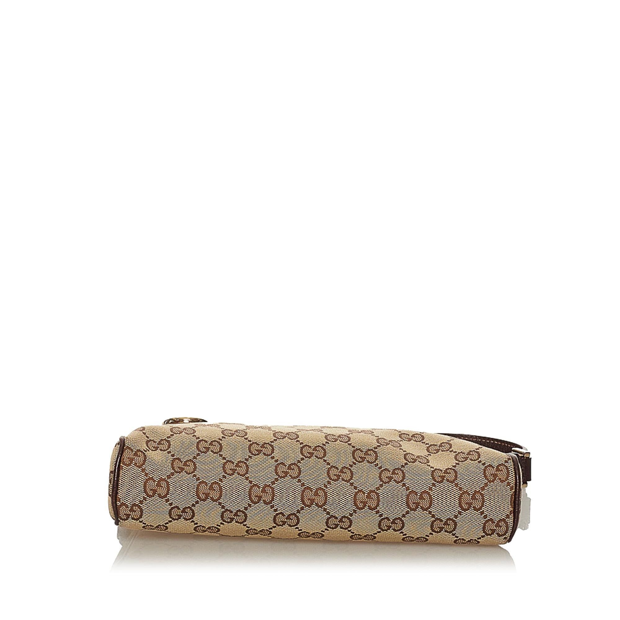 Gucci Abbey Gucci Canvas Baguette (SHG-28686)