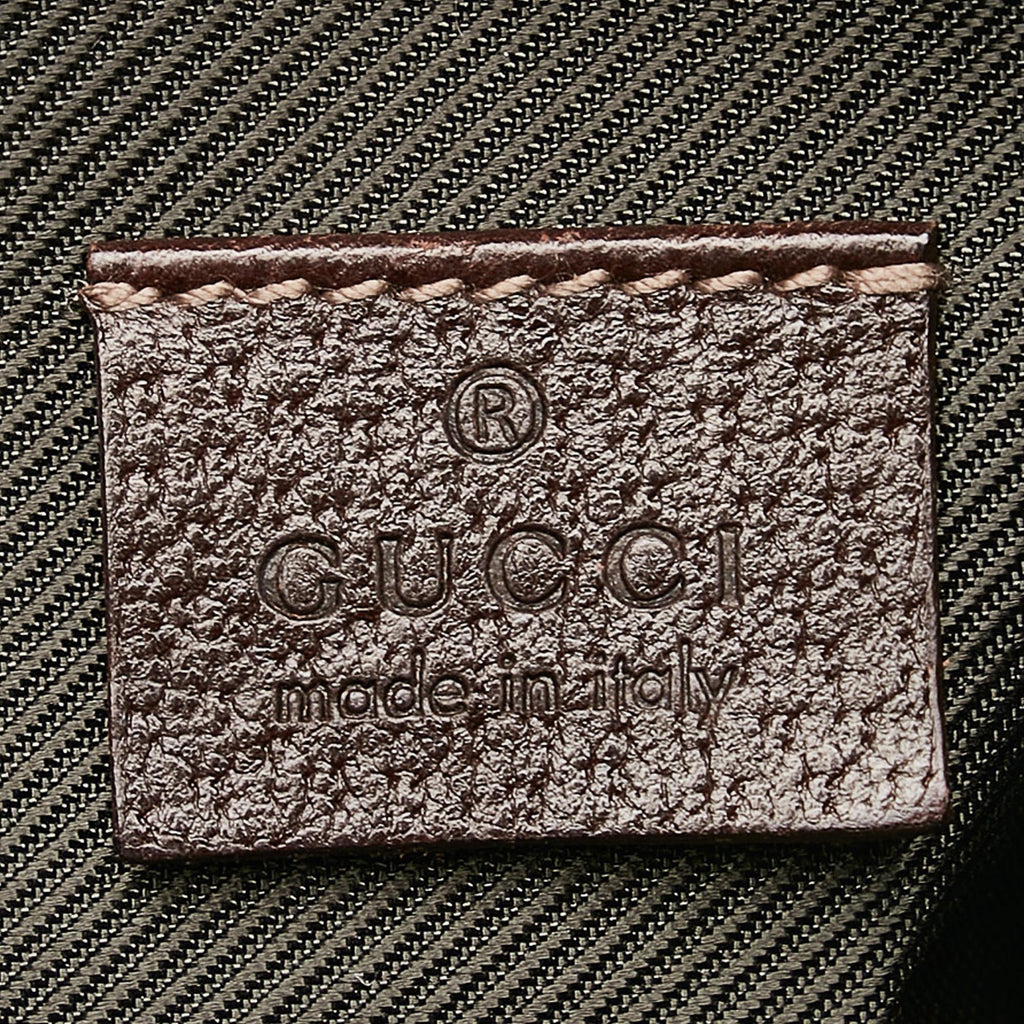 Gucci Abbey Gucci Canvas Baguette (SHG-28686)