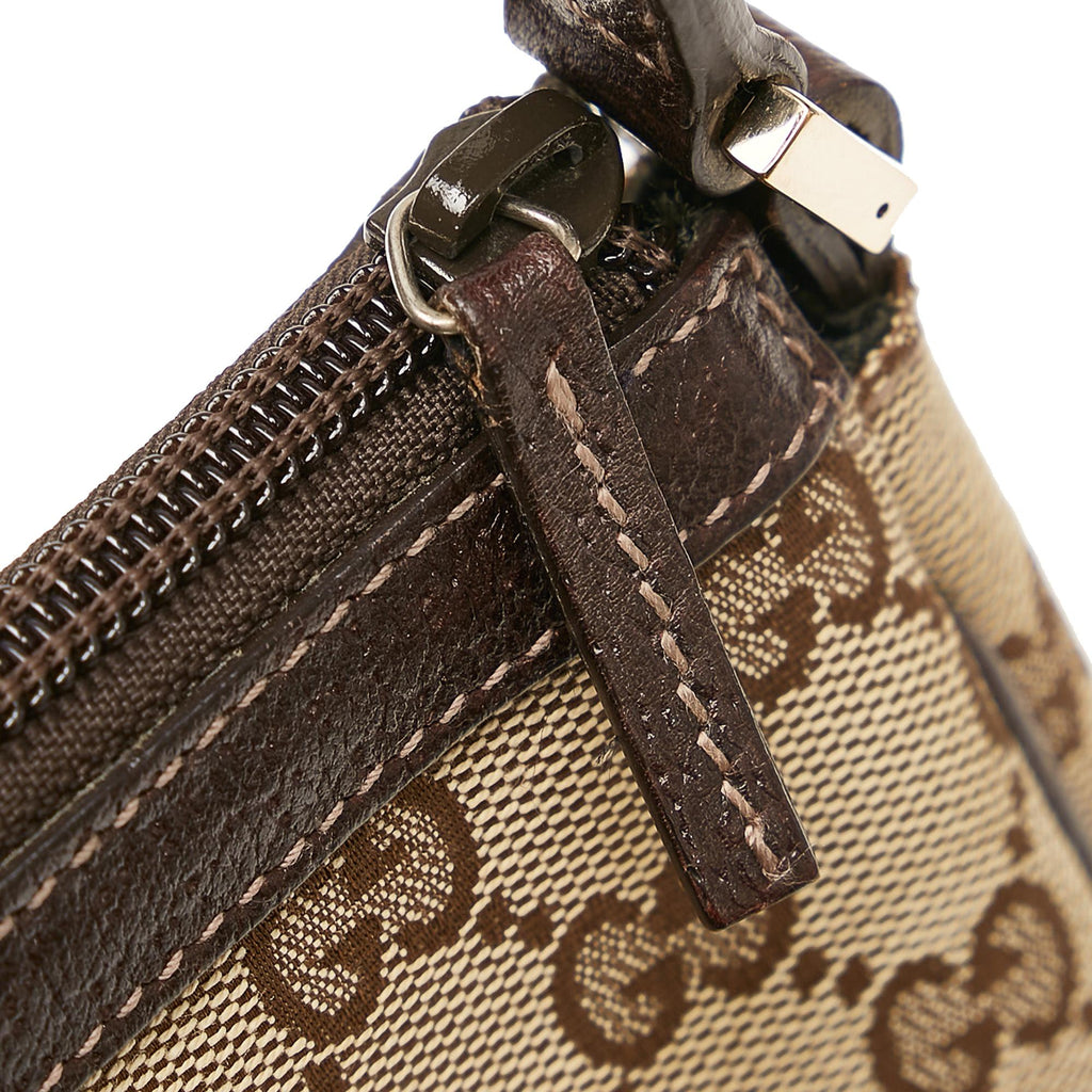 Gucci Abbey Gucci Canvas Baguette (SHG-28686)