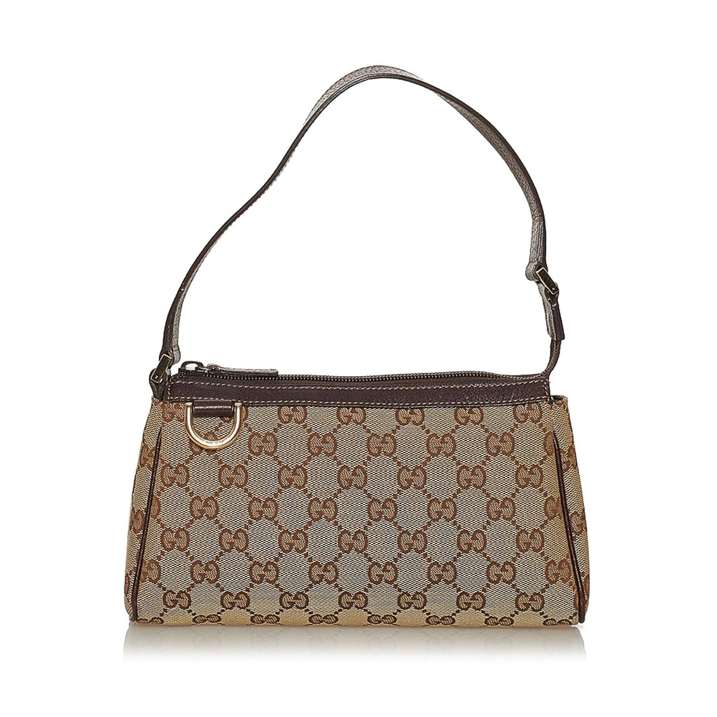 Gucci Abbey Gucci Canvas Baguette (SHG-28686)