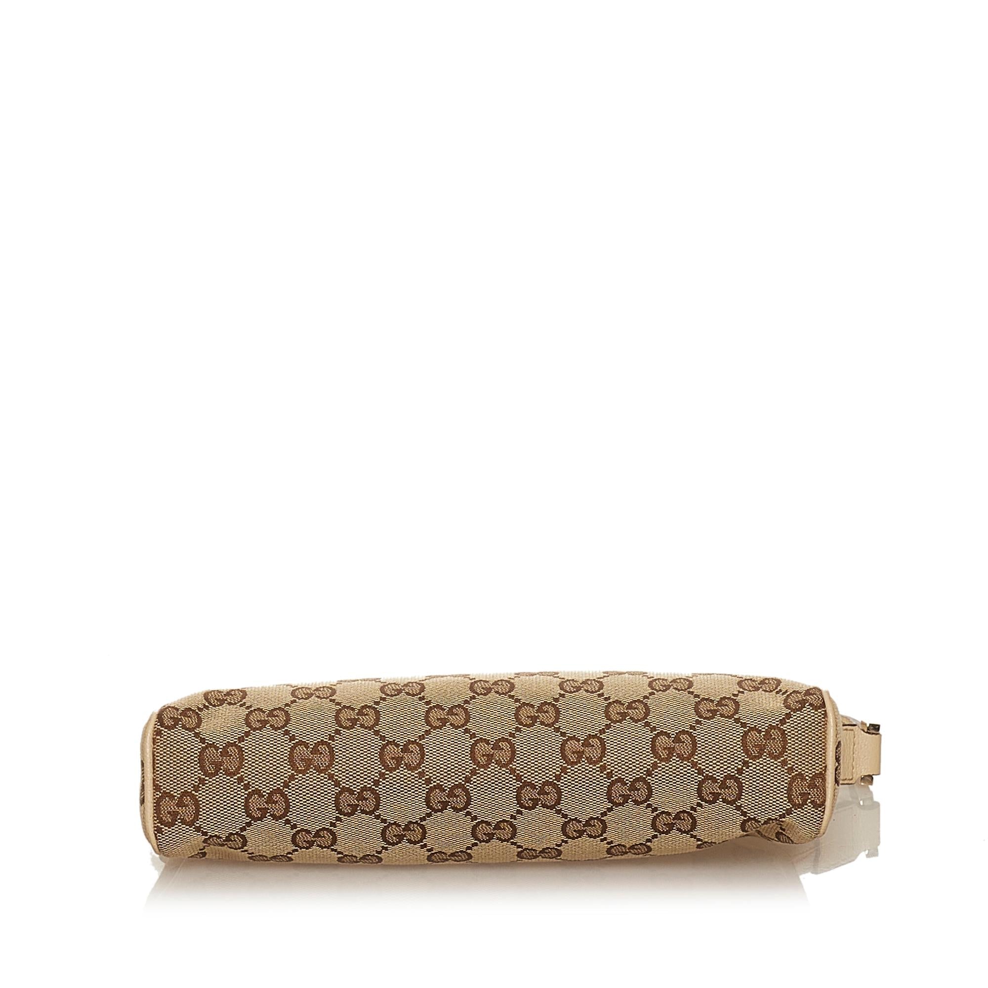 Gucci Abbey Gucci Canvas Baguette (SHG-29370)