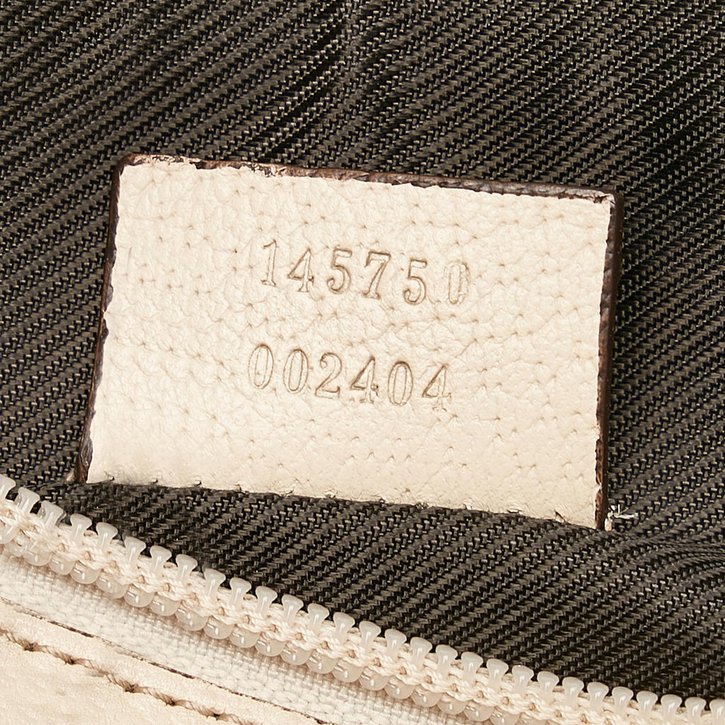 Gucci Abbey Gucci Canvas Baguette (SHG-29370)