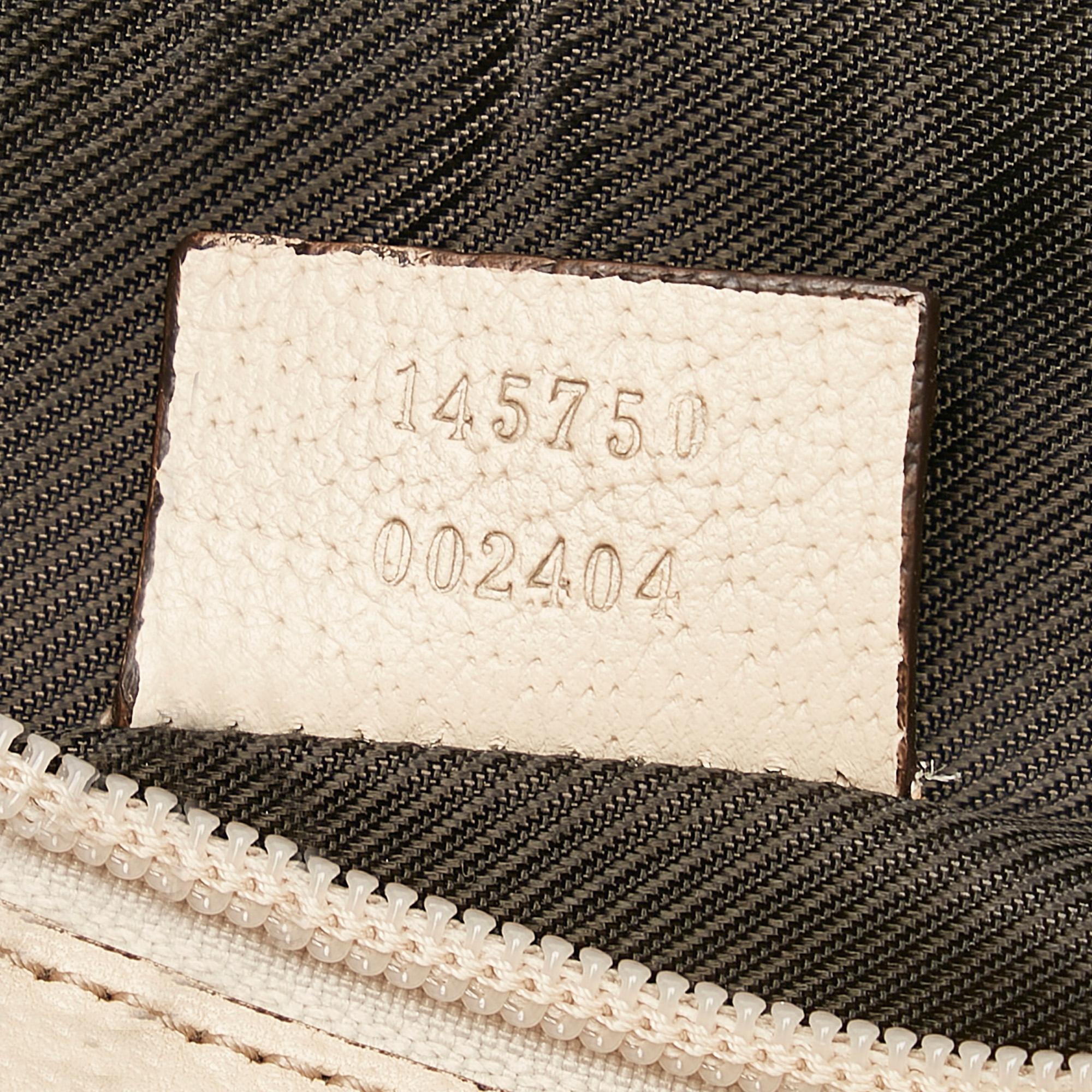 Gucci Abbey Gucci Canvas Baguette (SHG-29370)