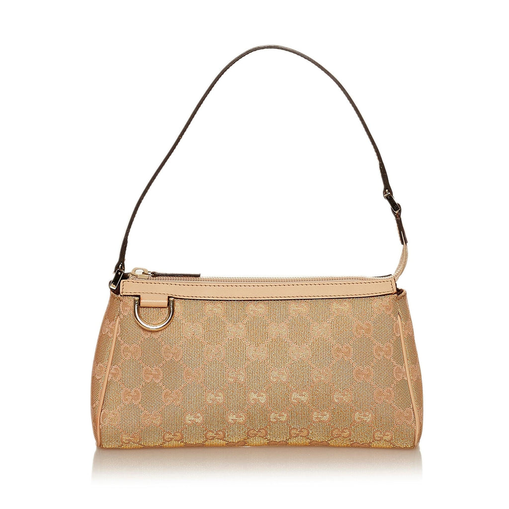 Gucci Abbey Gucci Canvas Baguette (SHG-29559)