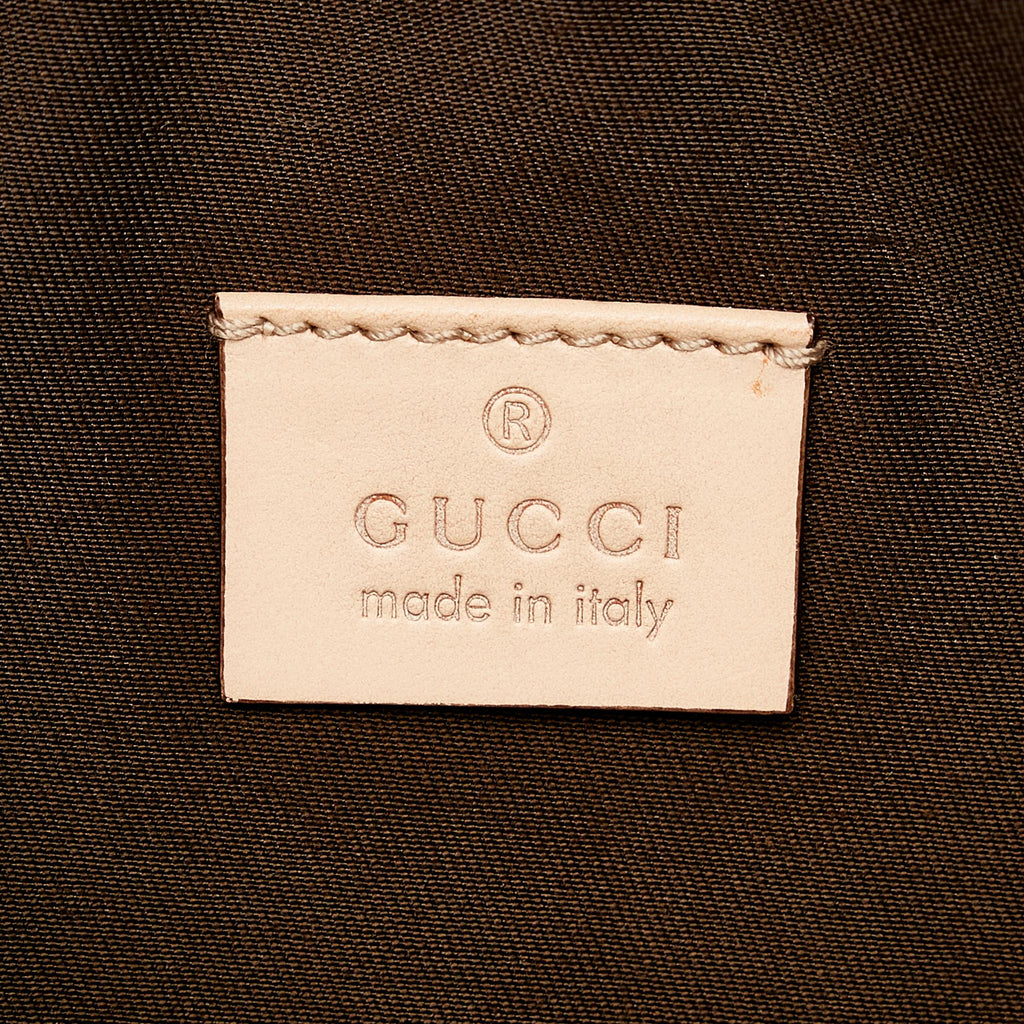 Gucci Abbey Gucci Canvas Baguette (SHG-29559)