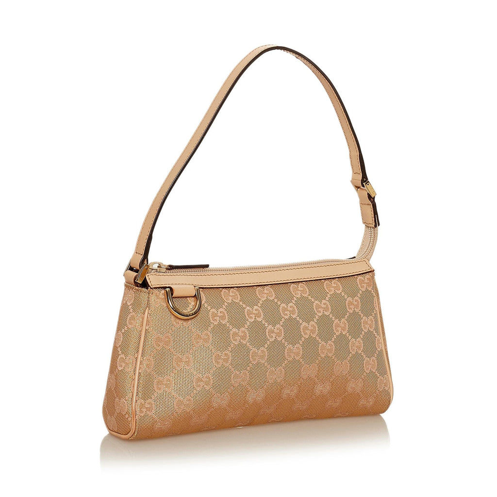 Gucci Abbey Gucci Canvas Baguette (SHG-29559)