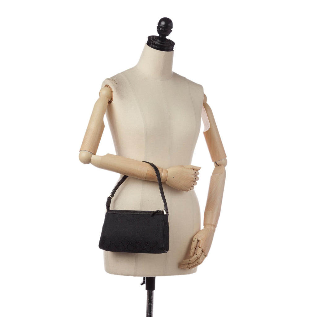 Gucci Abbey GG Canvas Baguette (SHG-34885)