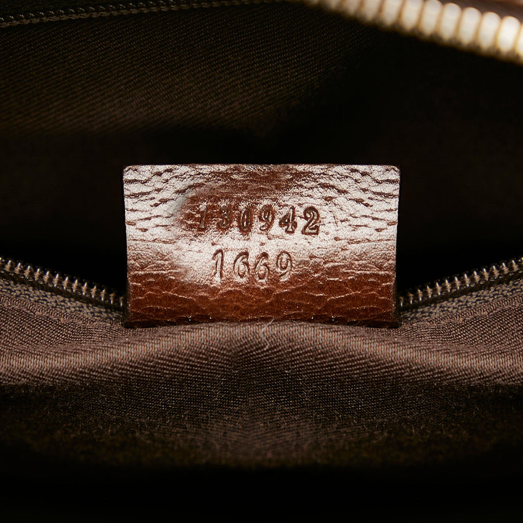 Gucci Abbey Gucci Canvas Boston Bag (SHG-25641)