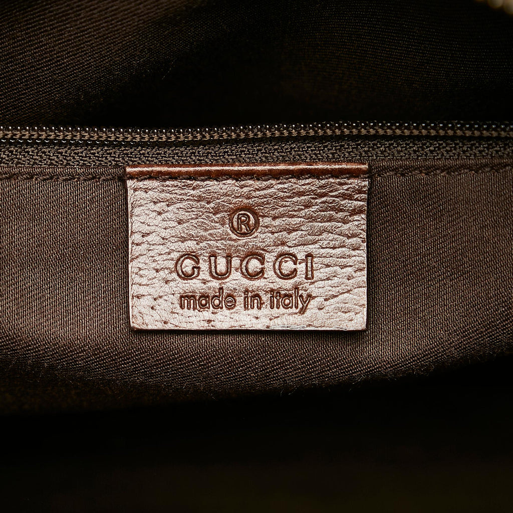 Gucci Abbey Gucci Canvas Boston Bag (SHG-25641)