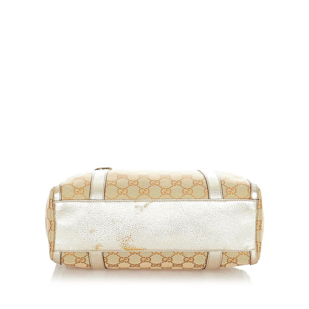 Gucci Abbey Gucci Canvas Boston Bag (SHG-31972)