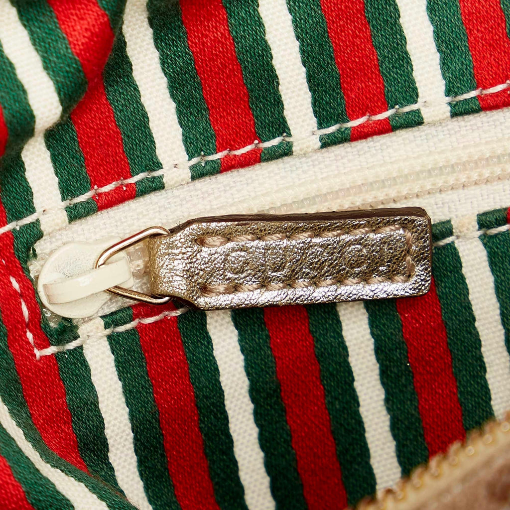 Gucci Abbey Gucci Canvas Boston Bag (SHG-31972)