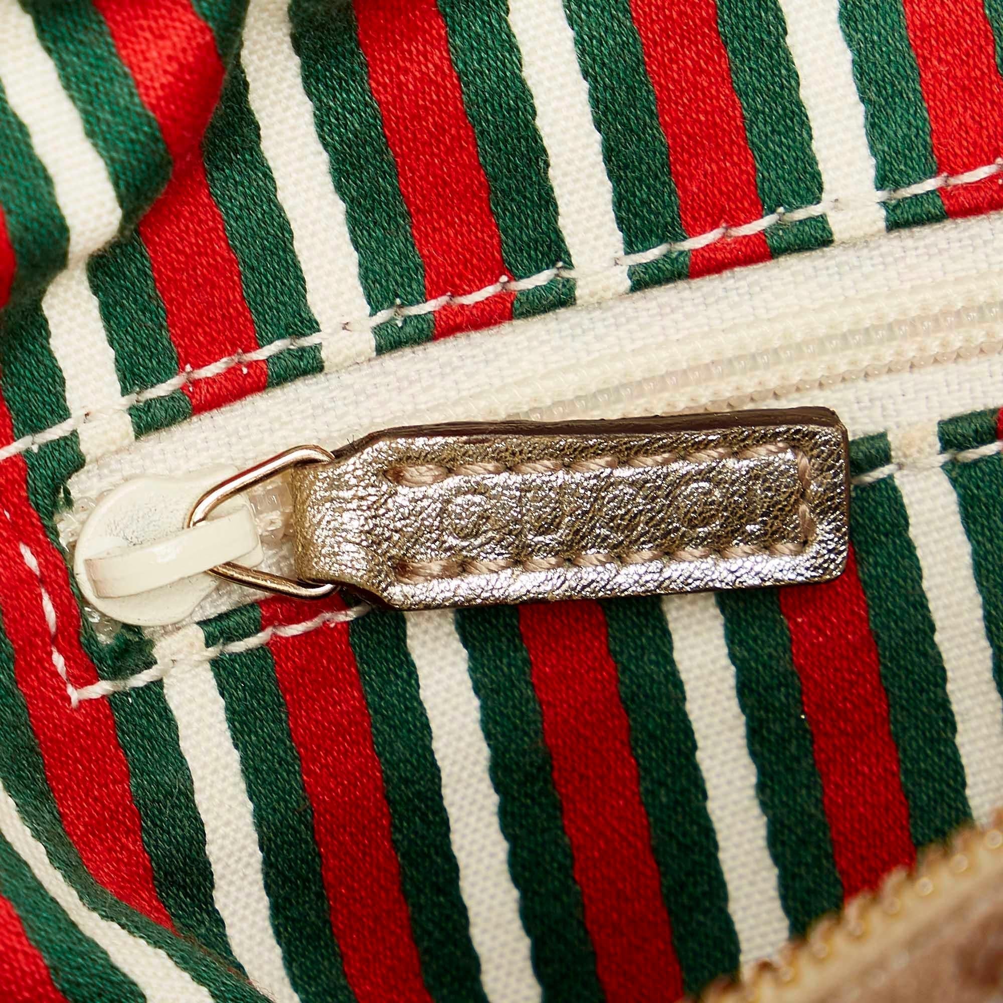 Gucci Abbey Gucci Canvas Boston Bag (SHG-31972)
