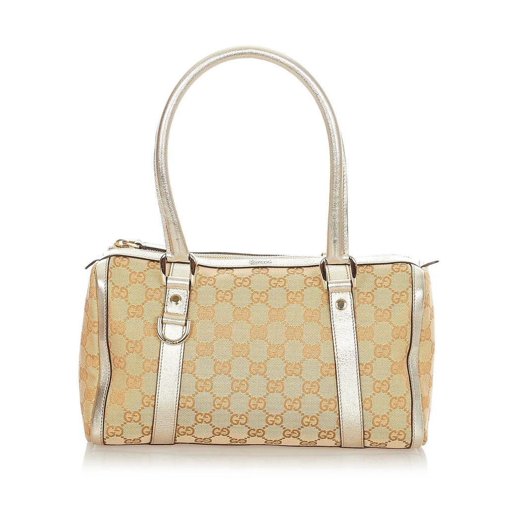 Gucci Abbey Gucci Canvas Boston Bag (SHG-31972)