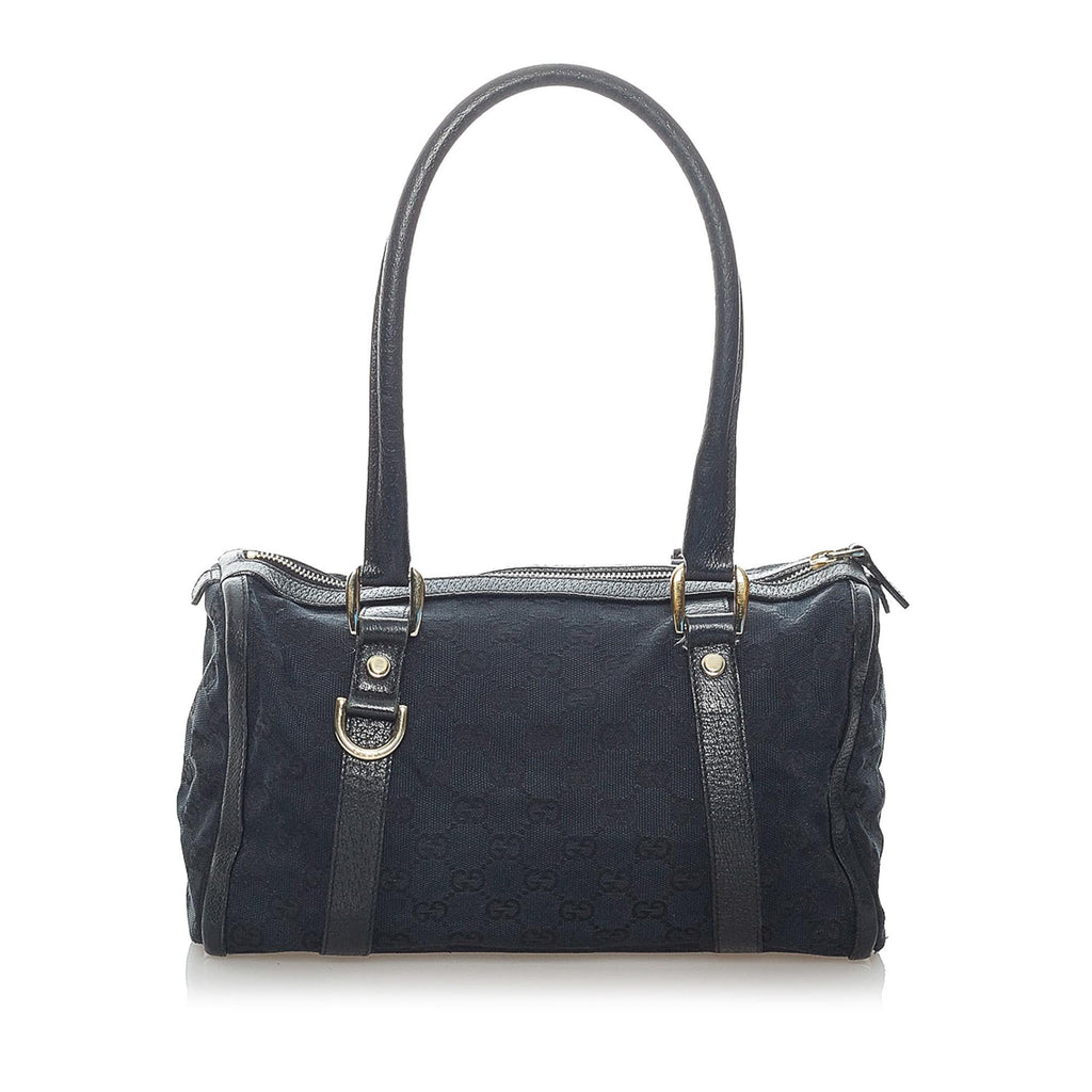 Gucci Abbey Gucci Canvas Boston Bag (SHG-32698)