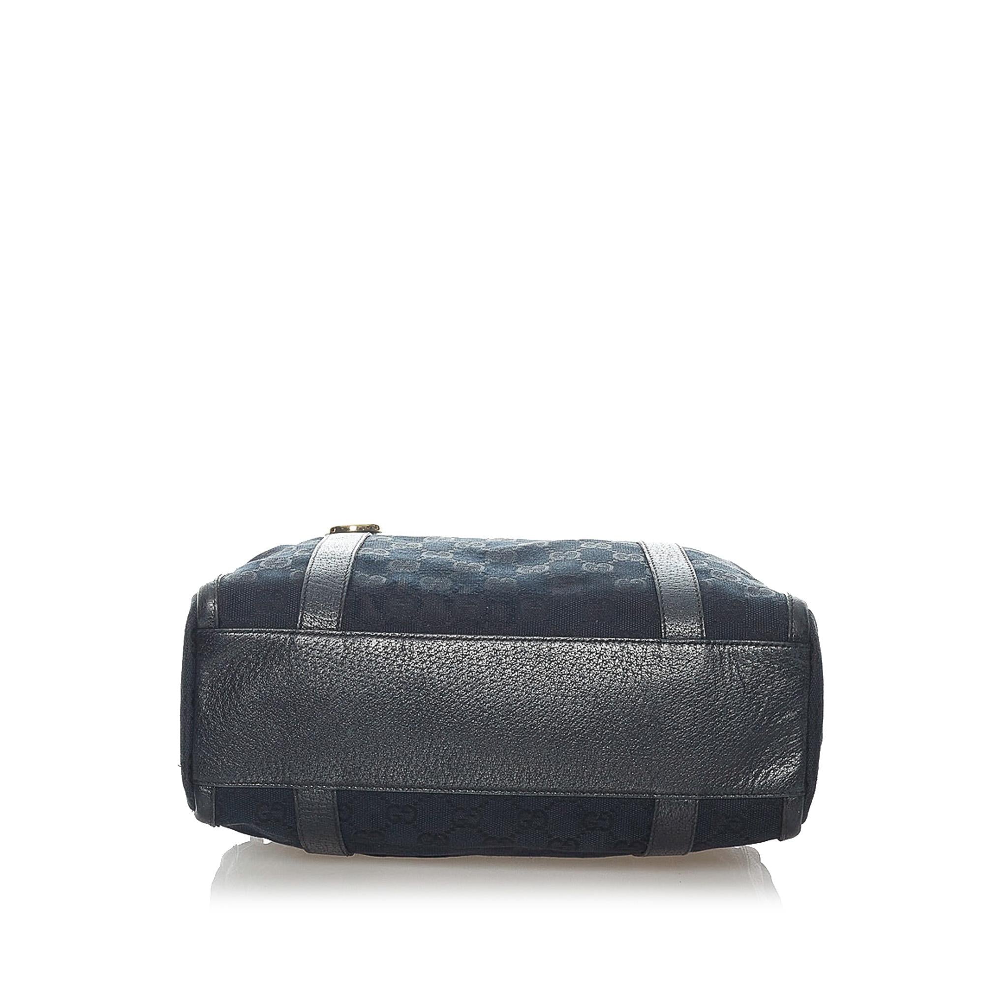 Gucci Abbey Gucci Canvas Boston Bag (SHG-32698)