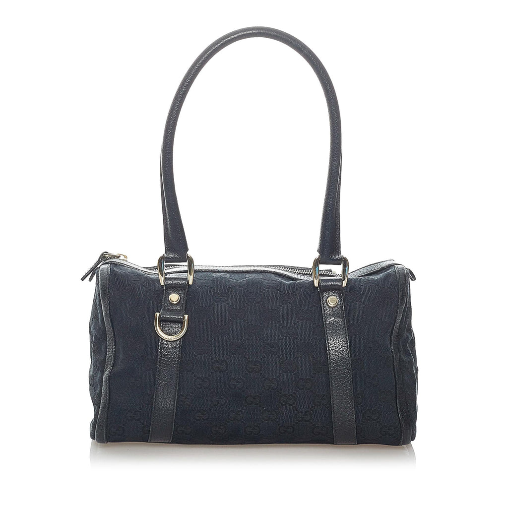 Gucci Abbey Gucci Canvas Boston Bag (SHG-32698)