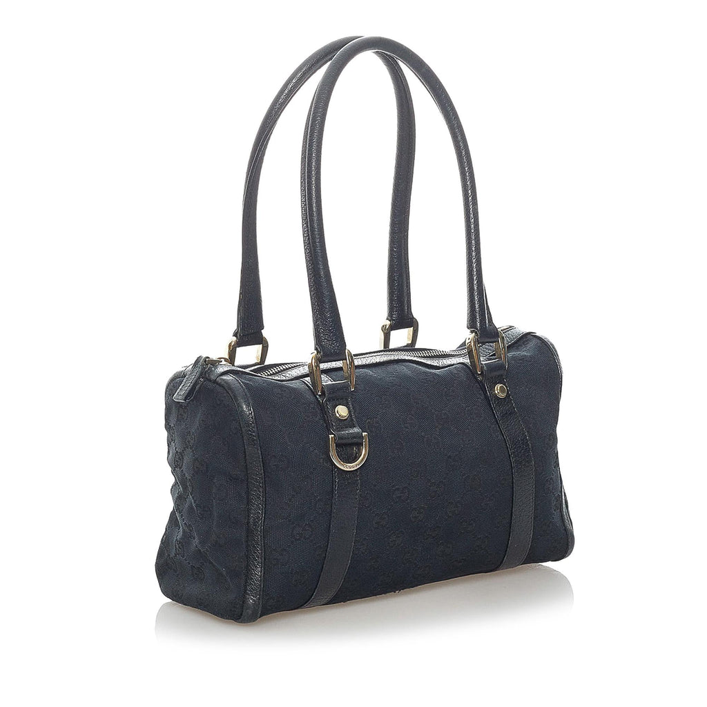 Gucci Abbey Gucci Canvas Boston Bag (SHG-32698)