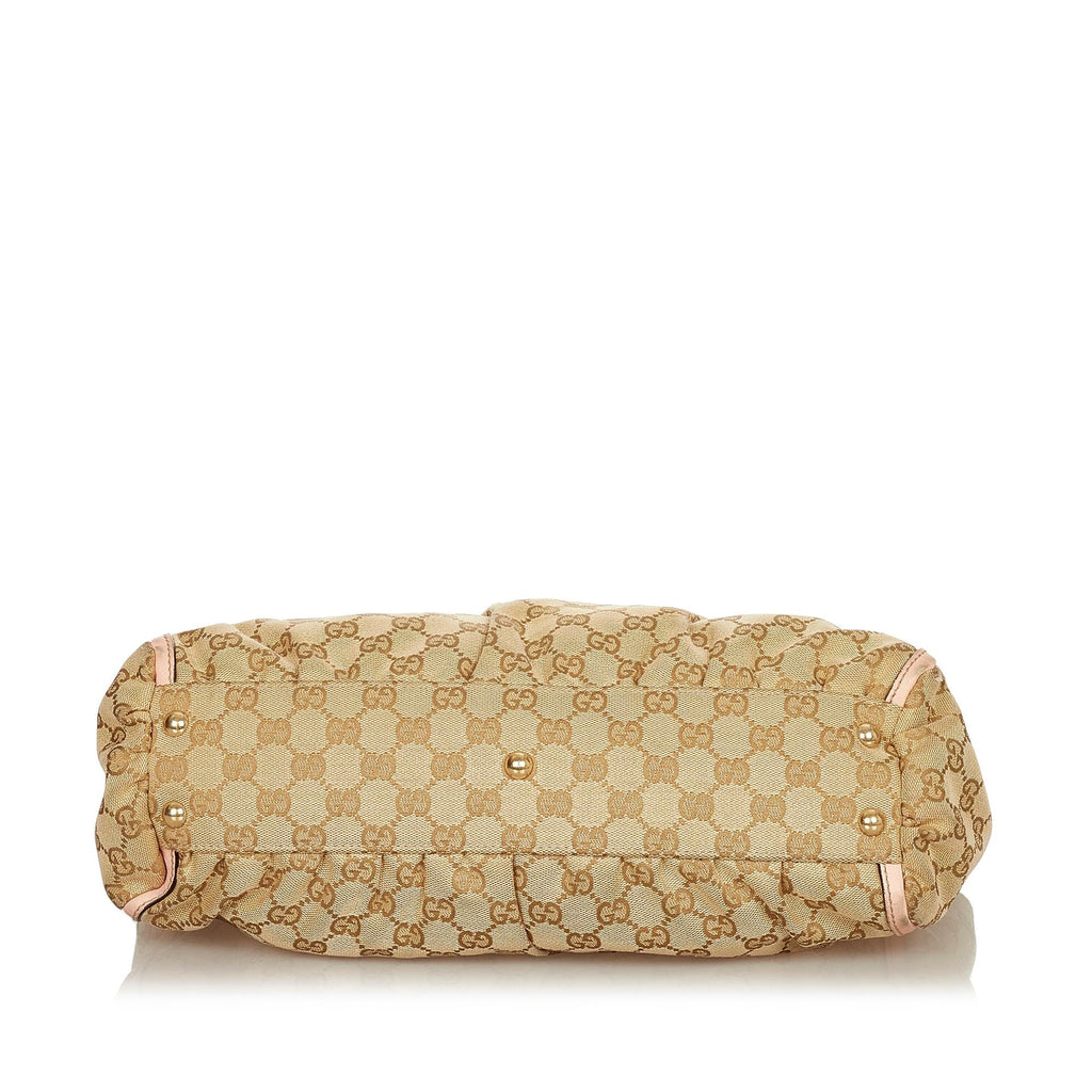Gucci Abbey Gucci Canvas Shoulder Bag (SHG-24939)