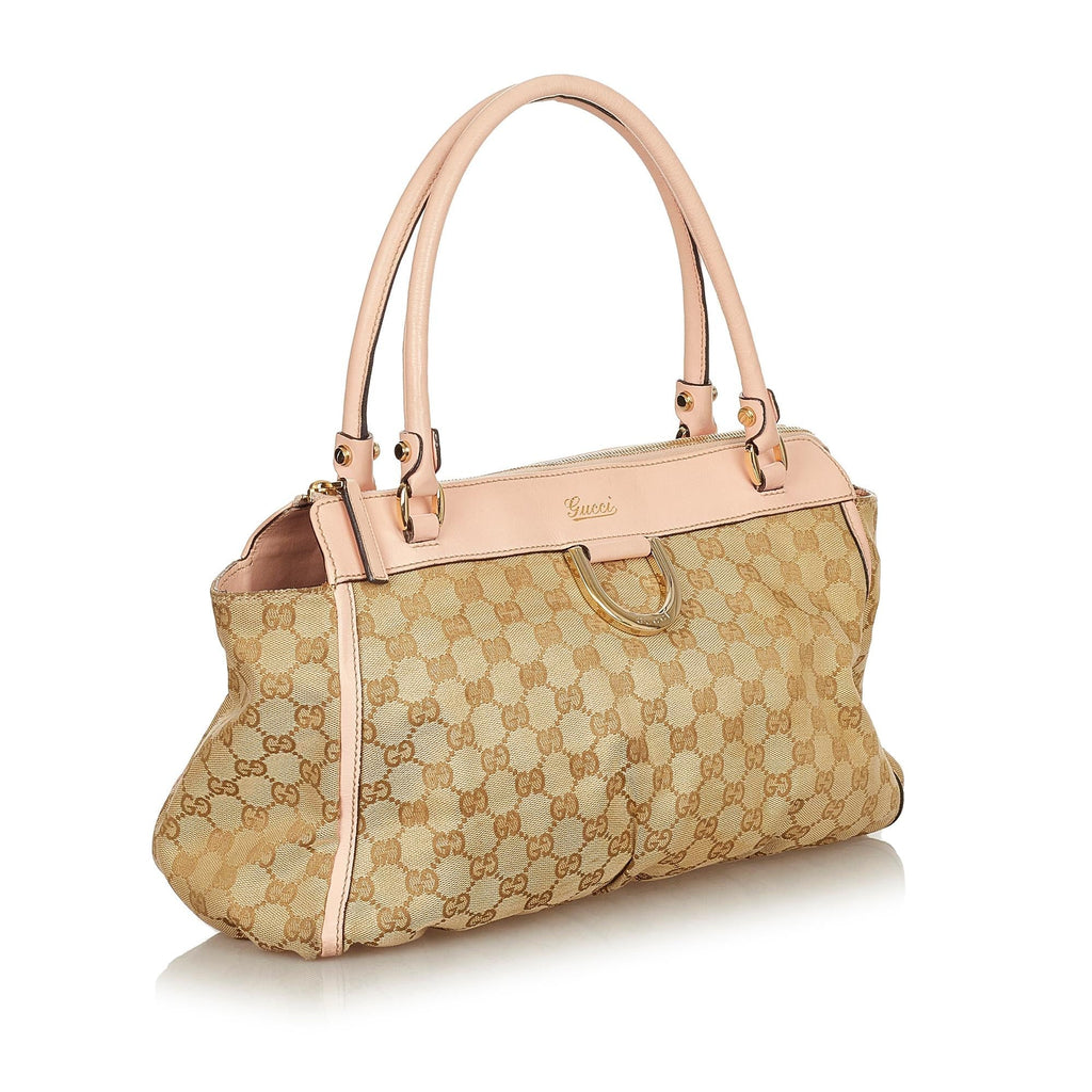 Gucci Abbey Gucci Canvas Shoulder Bag (SHG-24939)
