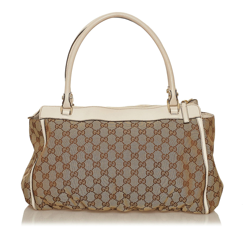 Gucci Abbey Gucci Canvas Shoulder Bag (SHG-29543)