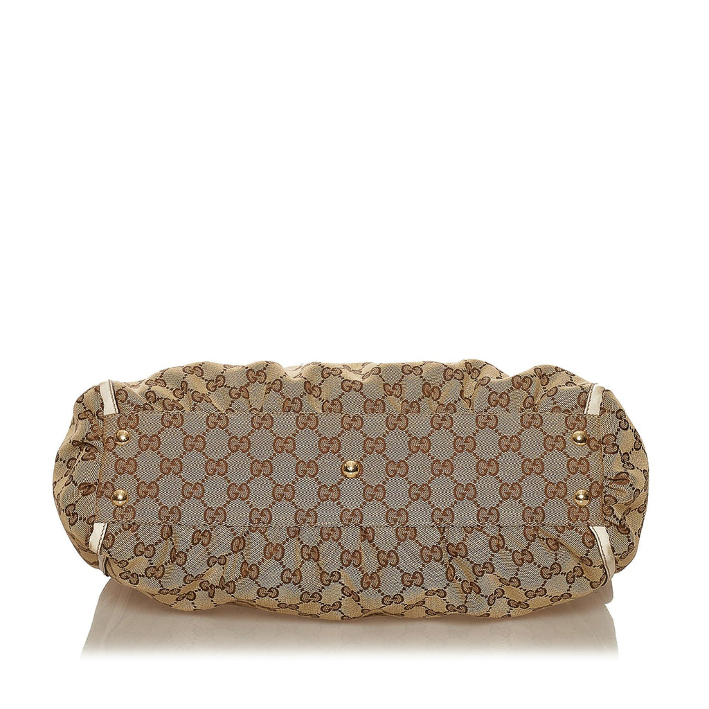 Gucci Abbey Gucci Canvas Shoulder Bag (SHG-29543)