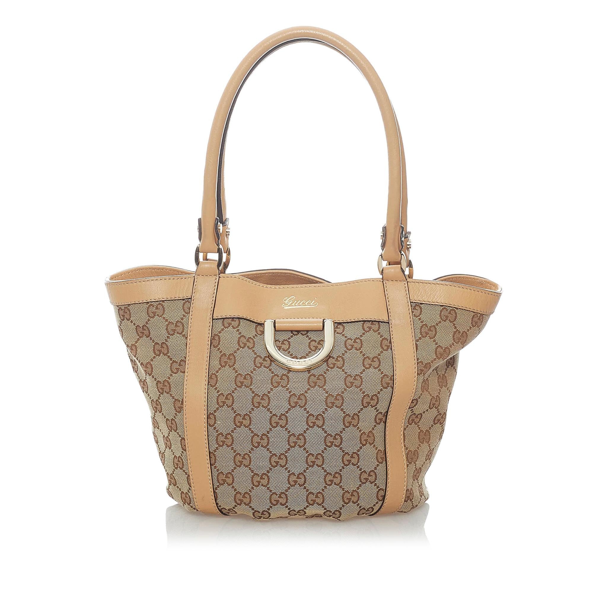 Gucci Abbey Gucci Canvas Shoulder Bag (SHG-30979)