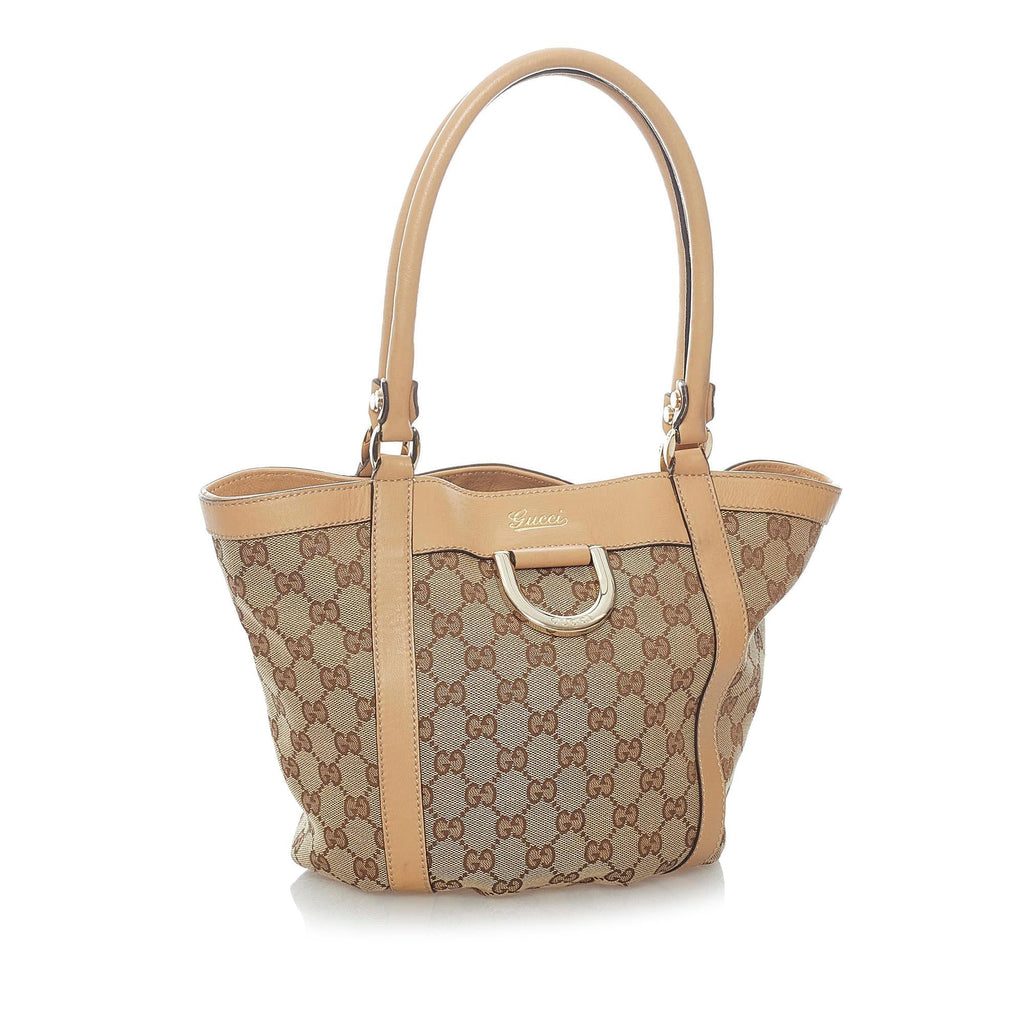 Gucci Abbey Gucci Canvas Shoulder Bag (SHG-30979)