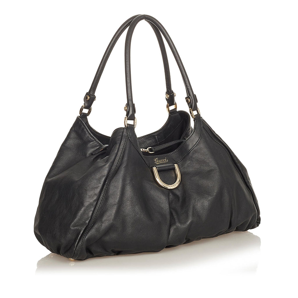 Gucci Abbey Leather Shoulder Bag (SHG-31858)