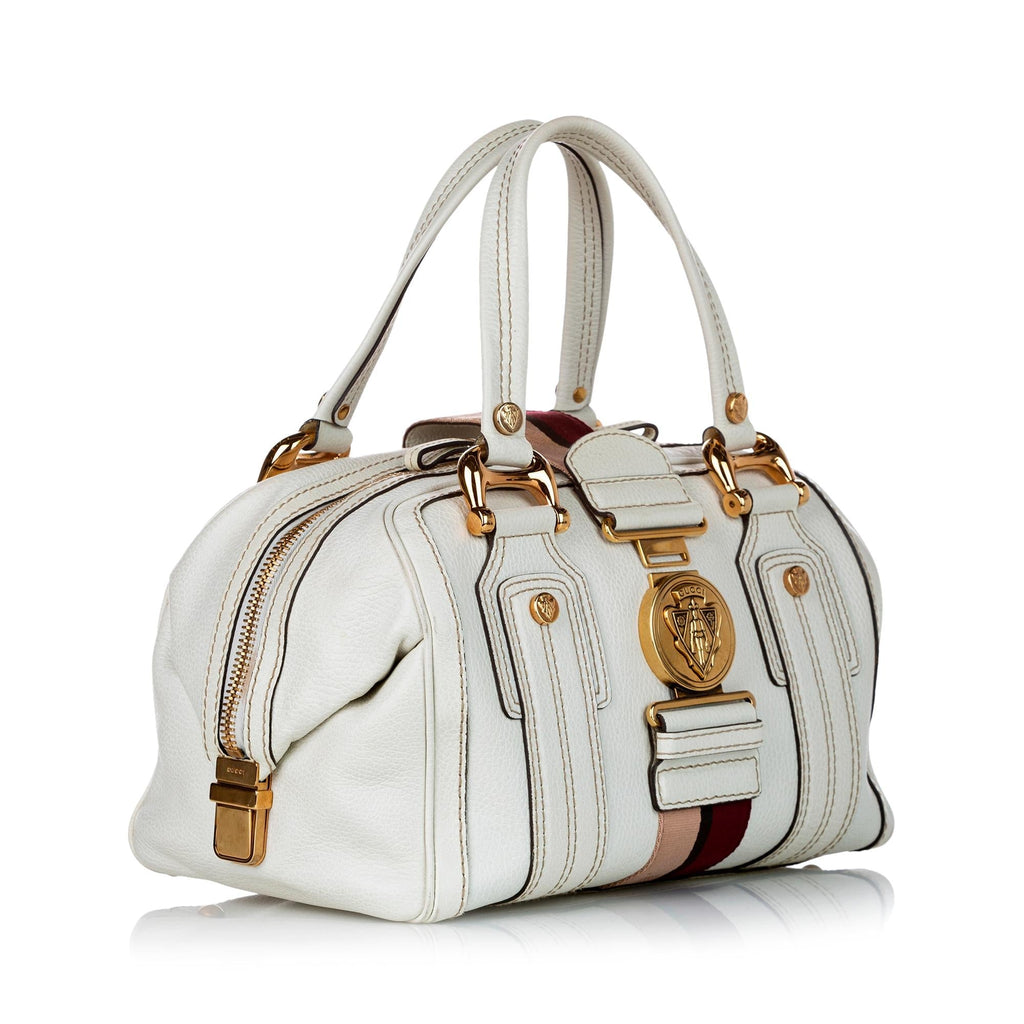 Gucci Aviatrix Leather Boston Bag (SHG-28798)