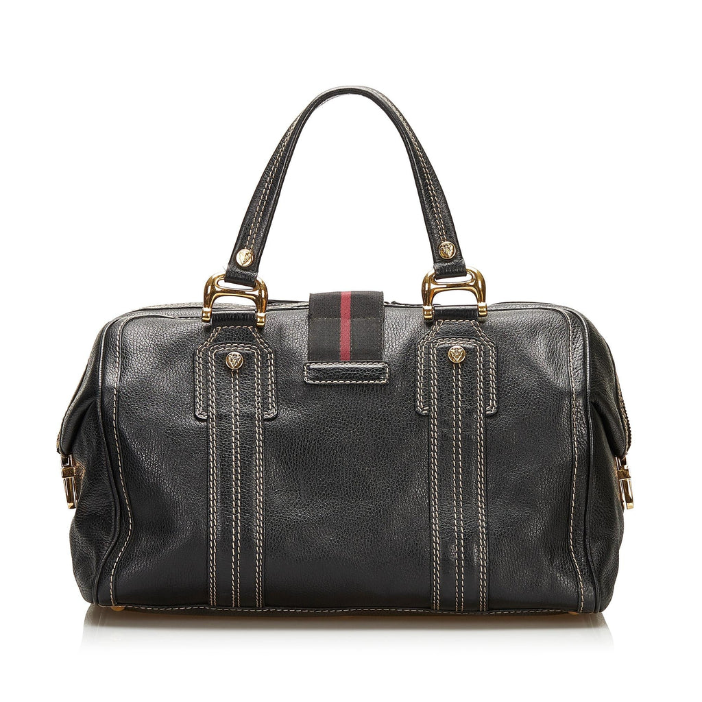Gucci Aviatrix Leather Boston Bag (SHG-35967)