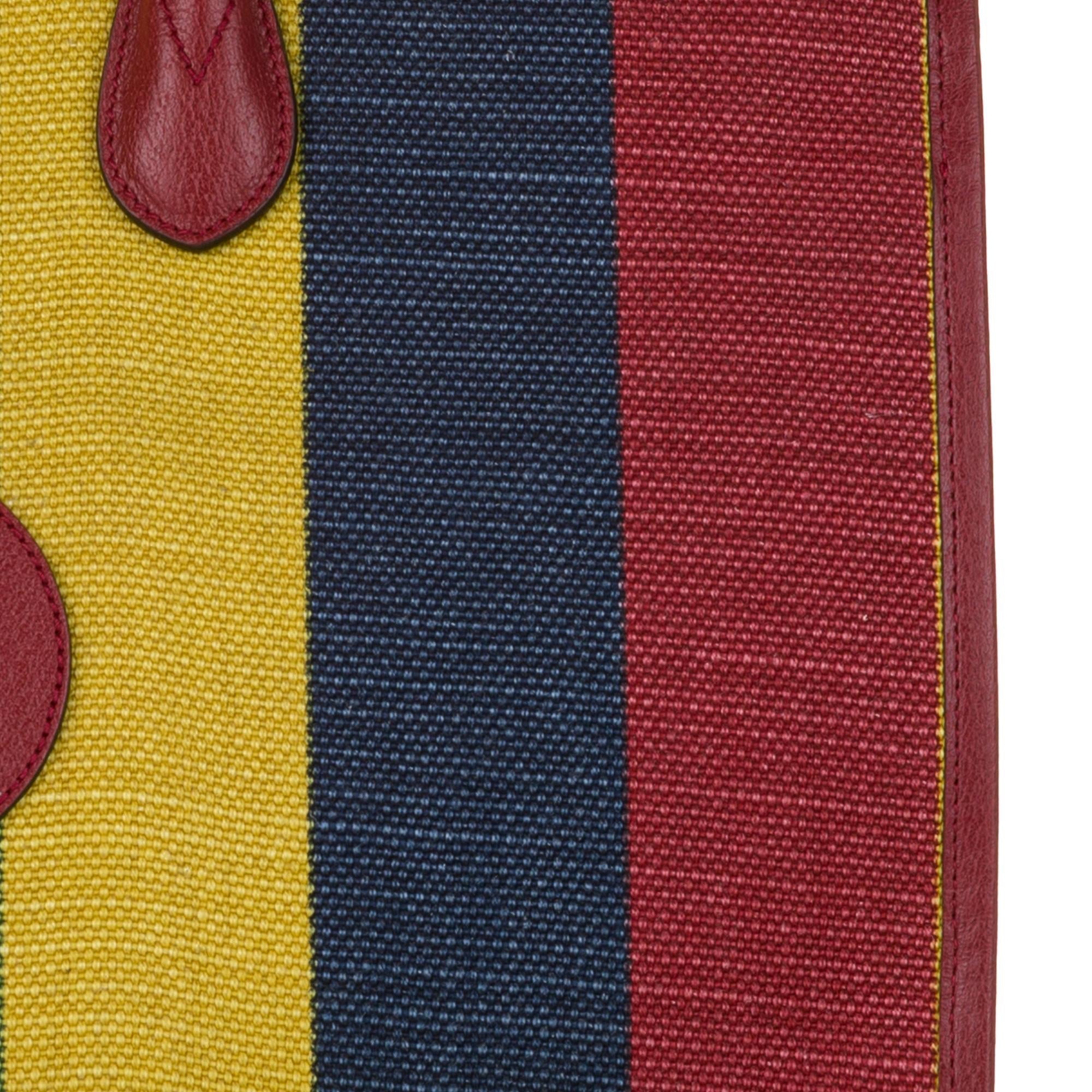 Gucci Baiadera Stripe Canvas Satchel (SHG-ddvpMT)