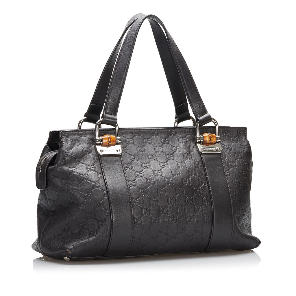 Gucci Bamboo Bar Guccissima Satchel (SHG-5c7shZ)
