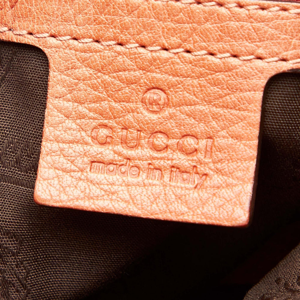 Gucci Bamboo Bar Leather Shoulder Bag (SHG-18983)