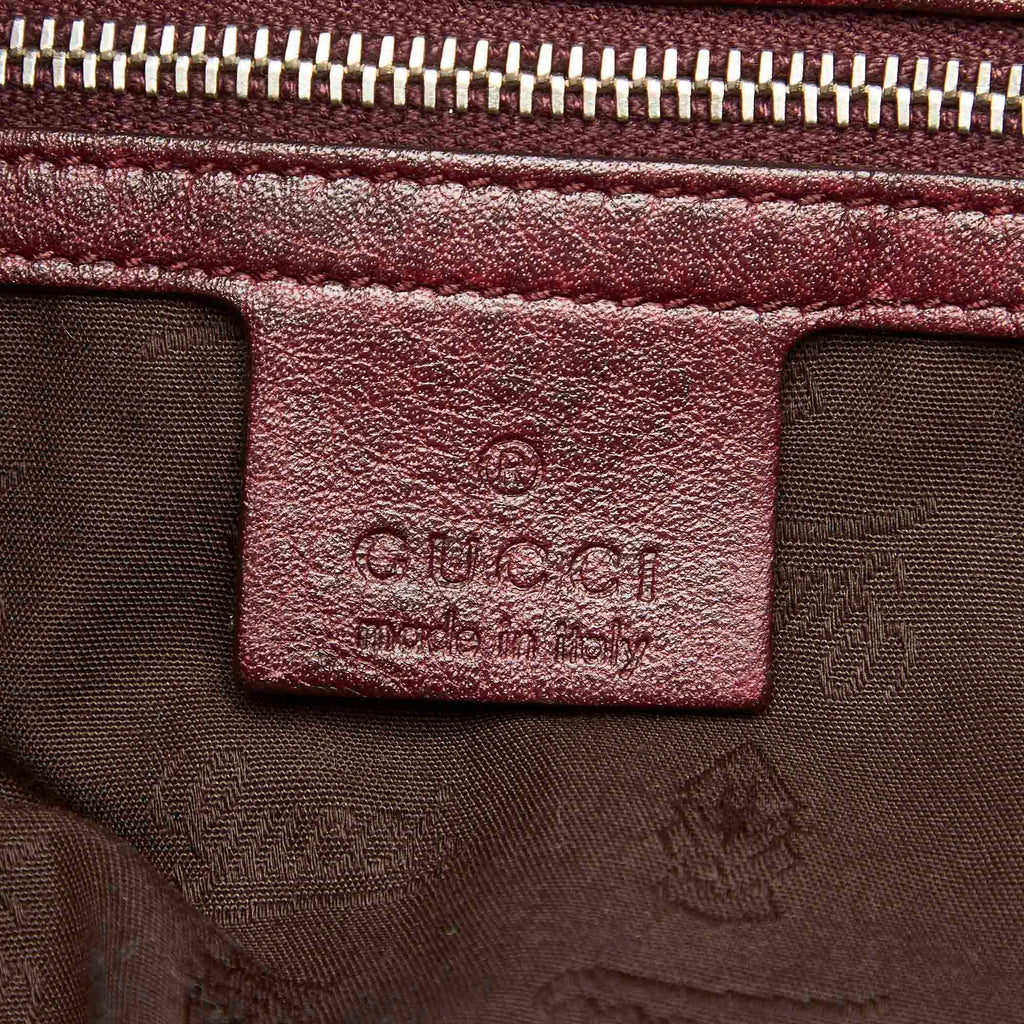 Gucci Bamboo Bar Leather Tote Bag (SHG-31697)