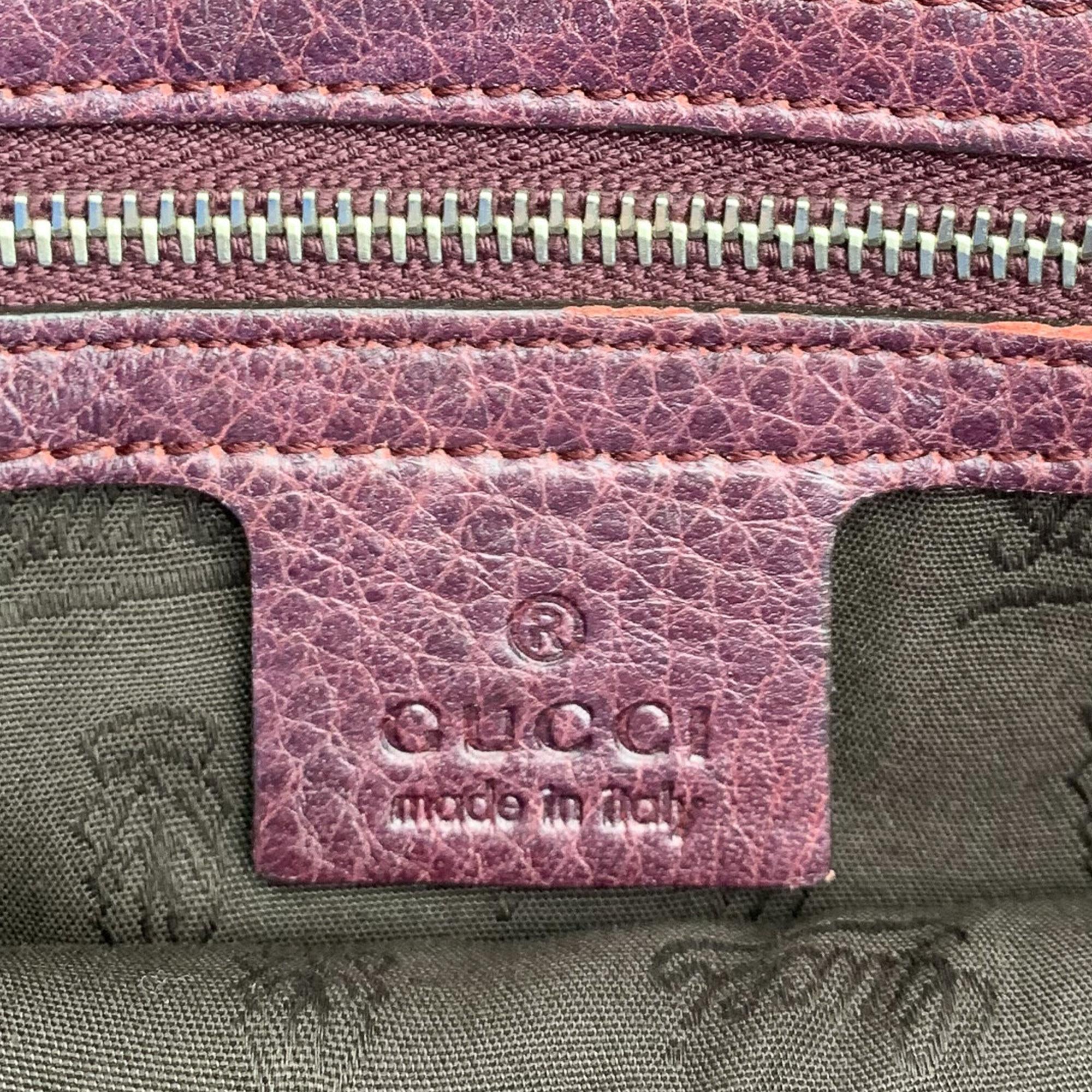 Gucci Bamboo Bar Leather Tote Bag (SHG-36986)