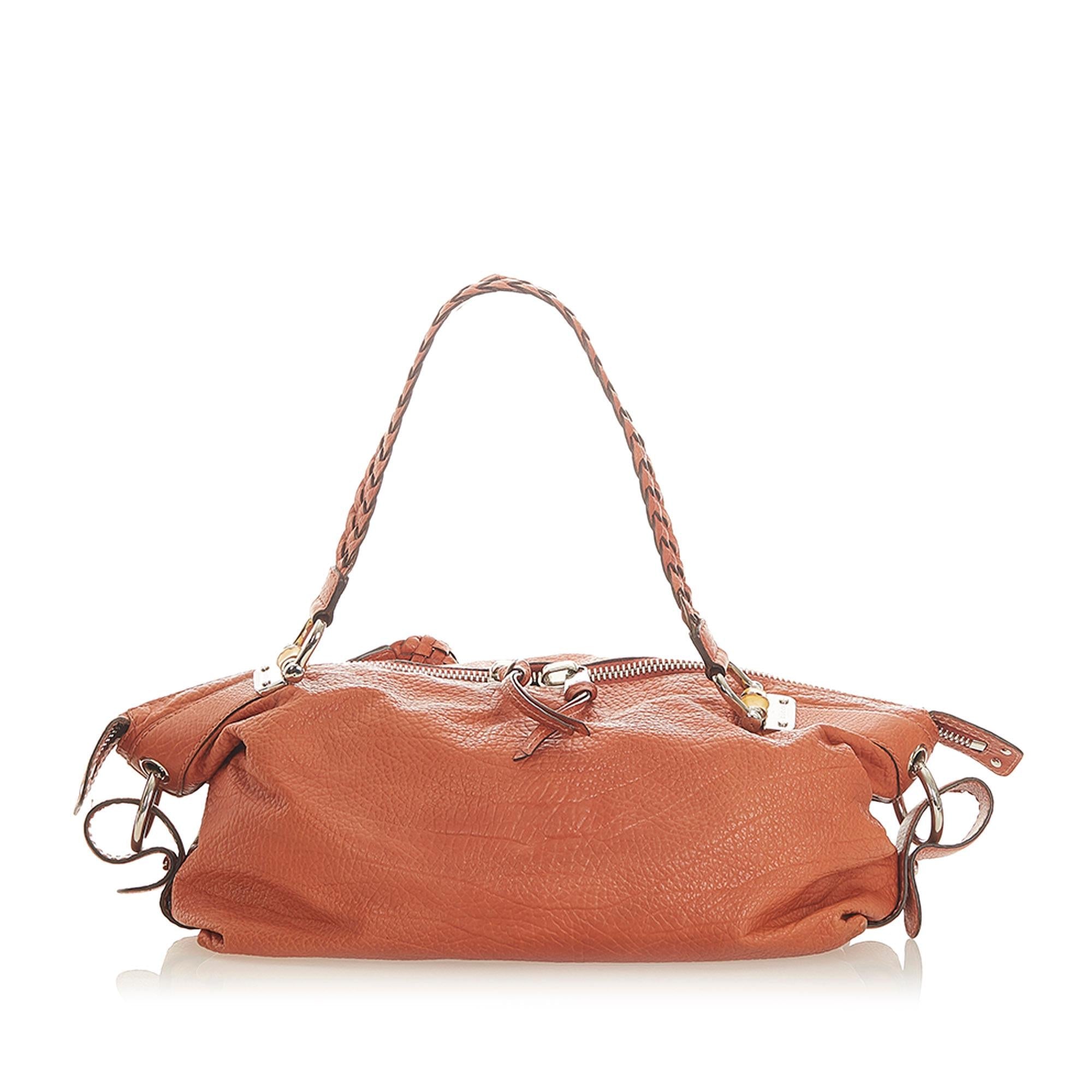 Gucci Bamboo Bar Shoulder Bag (SHG-31678)