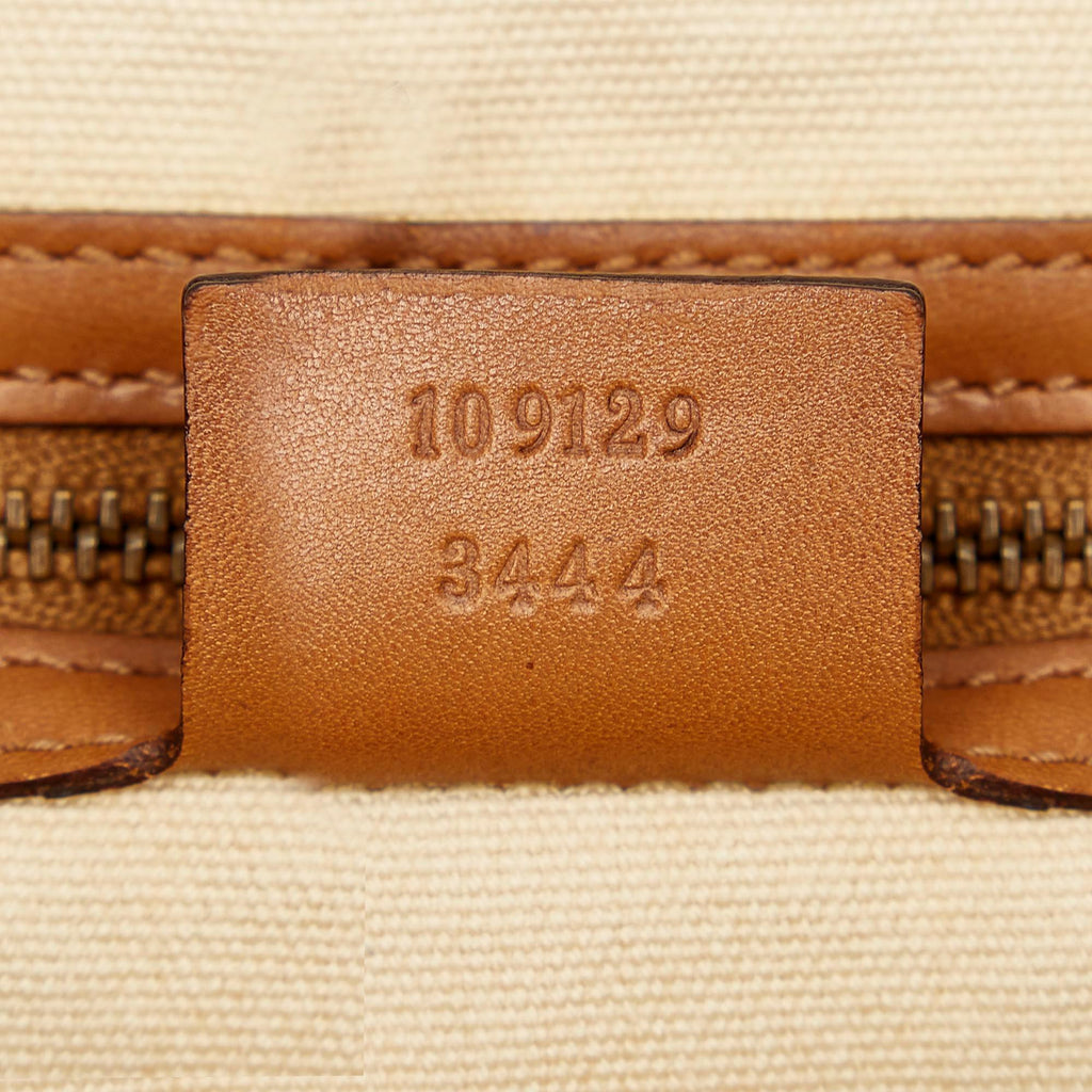 Gucci Bamboo Canvas Handbag (SHG-20998)