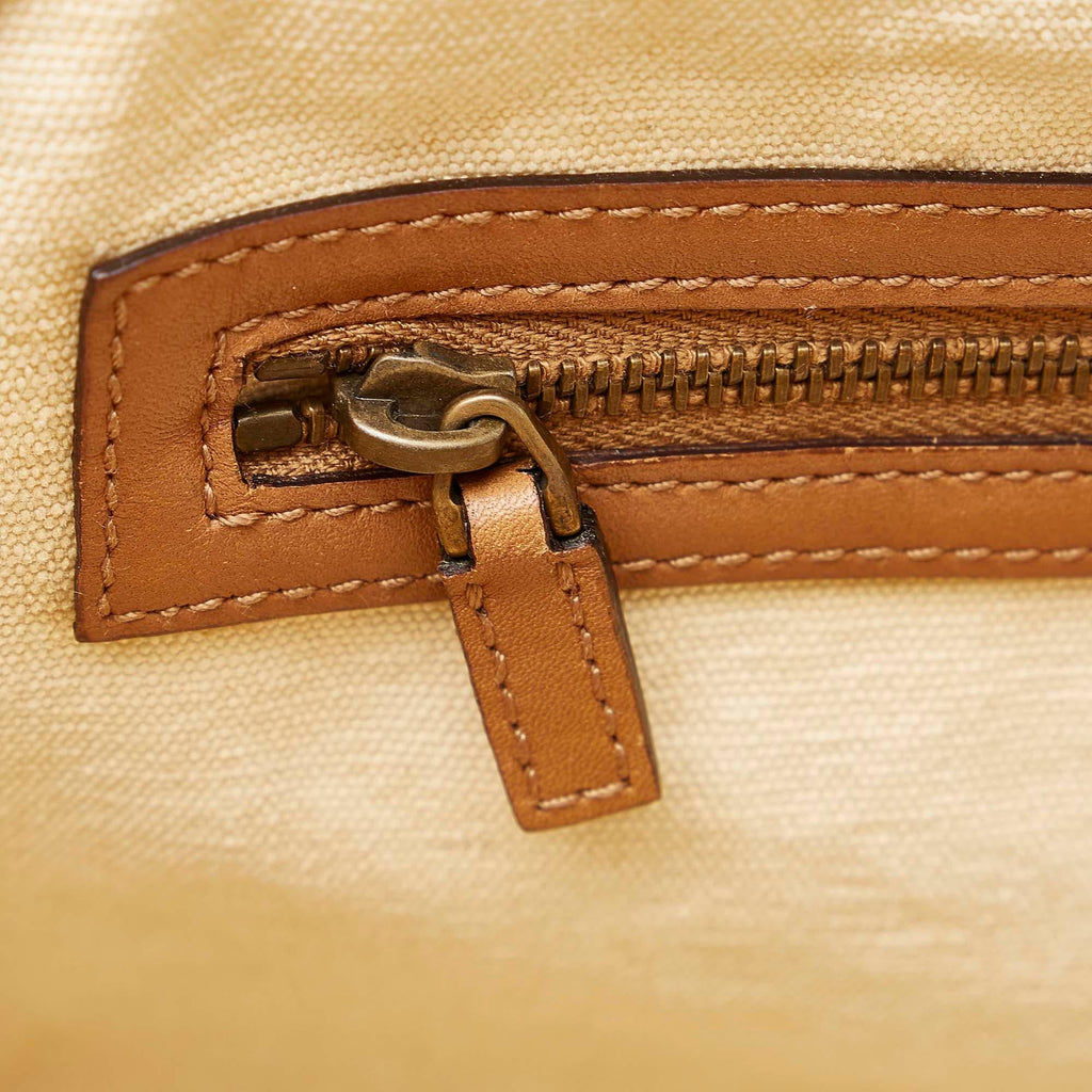 Gucci Bamboo Canvas Handbag (SHG-20998)