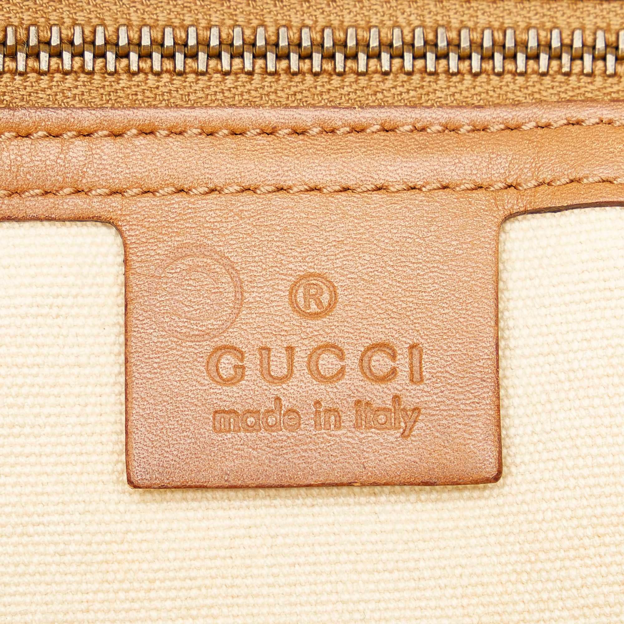 Gucci Bamboo Canvas Handbag (SHG-20998)