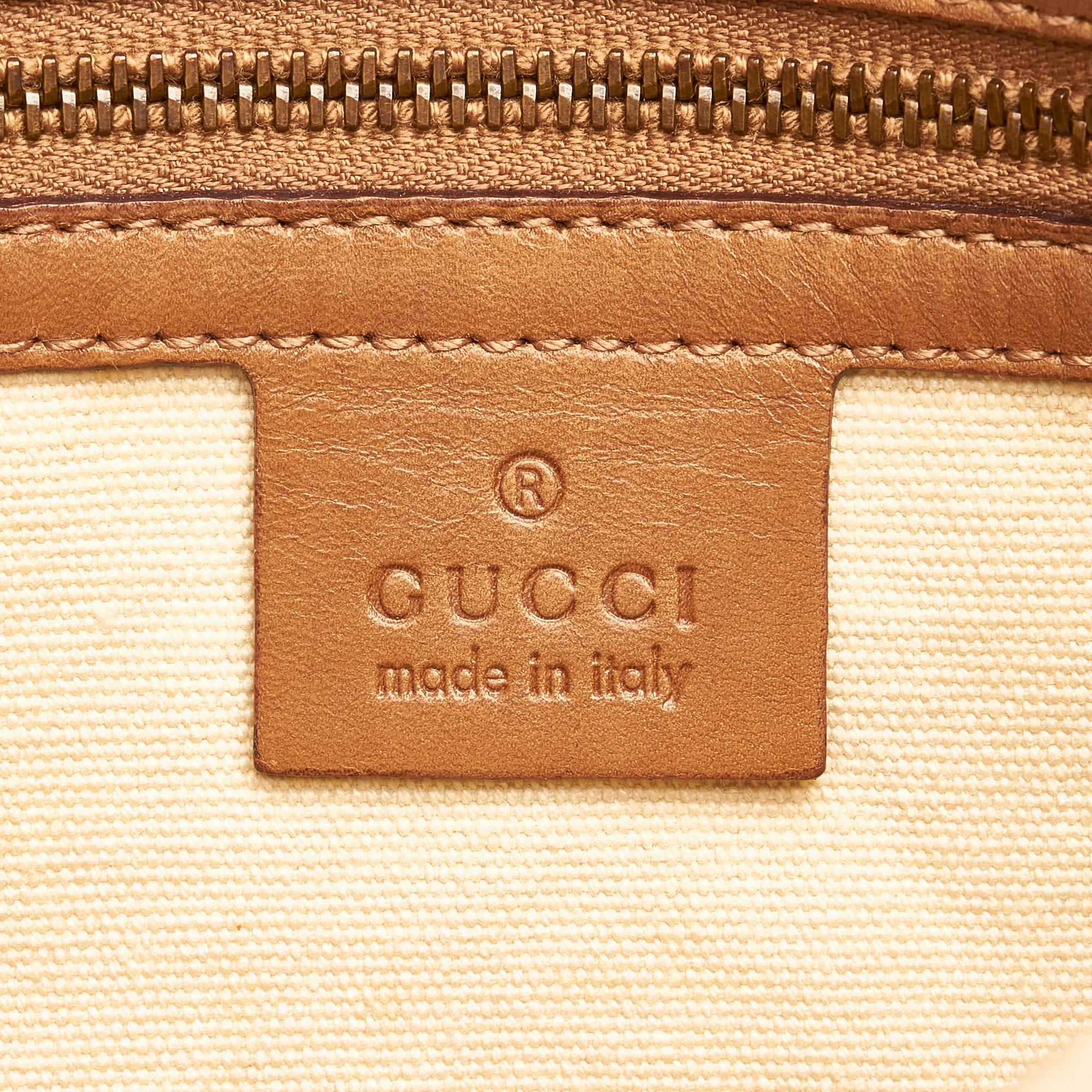 Gucci Bamboo Canvas Handbag (SHG-25145)