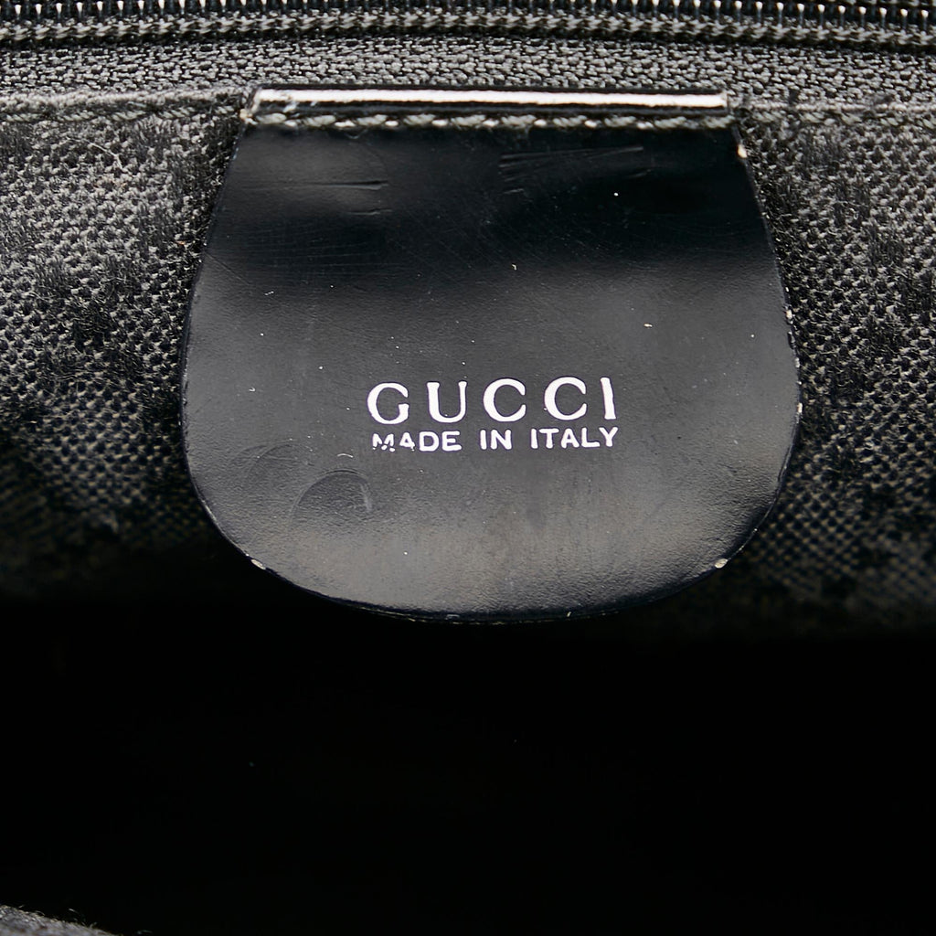 Gucci Bamboo Canvas Satchel (SHG-36575)