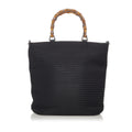 Gucci Bamboo Canvas Satchel (SHG-0VJXo9)