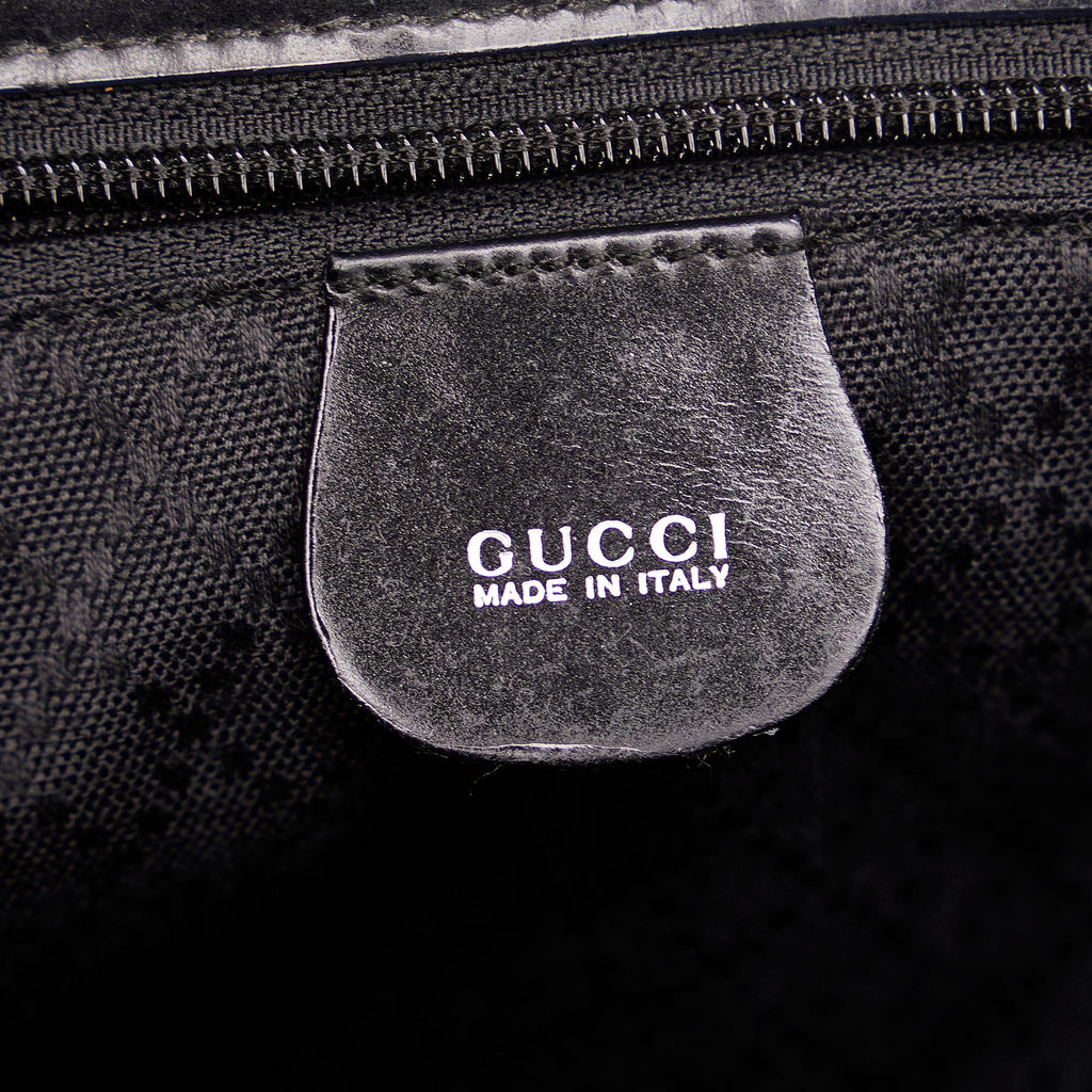Gucci Bamboo Canvas Satchel (SHG-FgYljs)