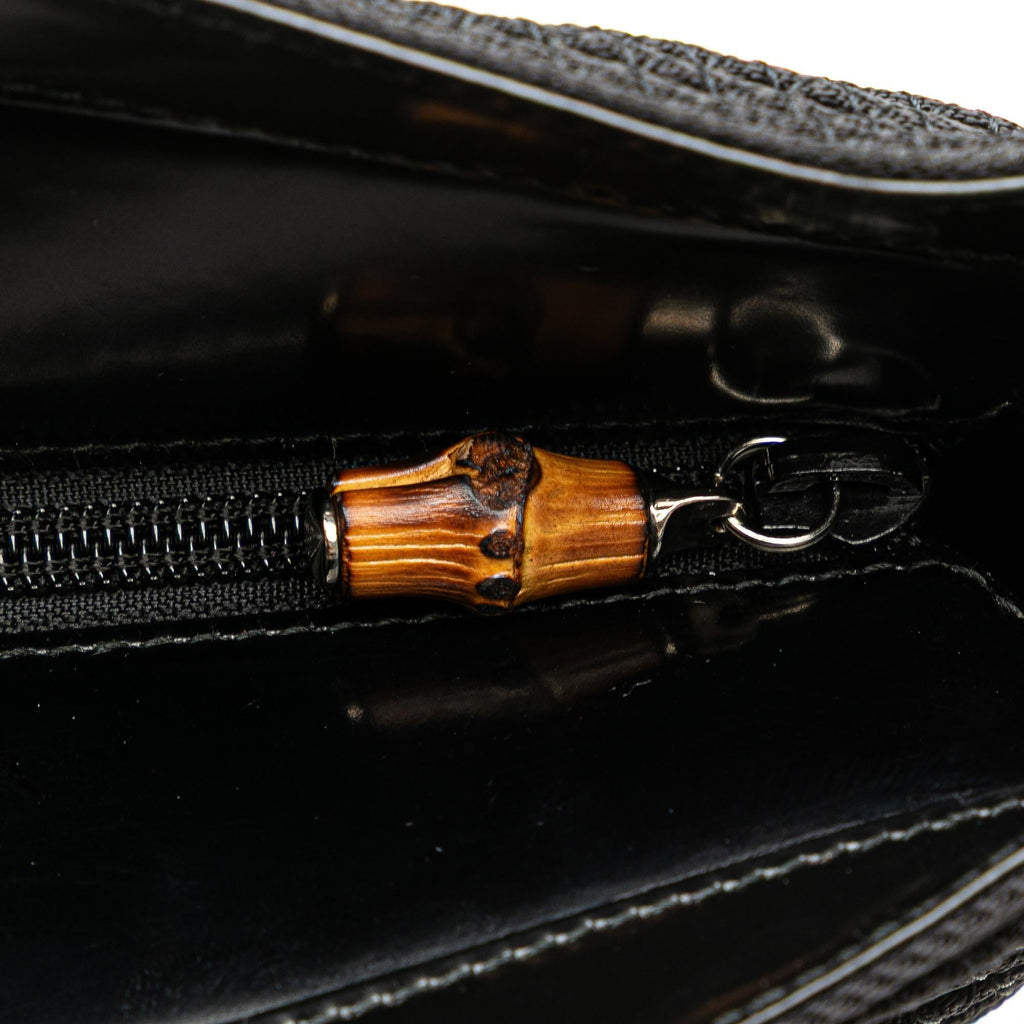 Gucci Bamboo Canvas Satchel