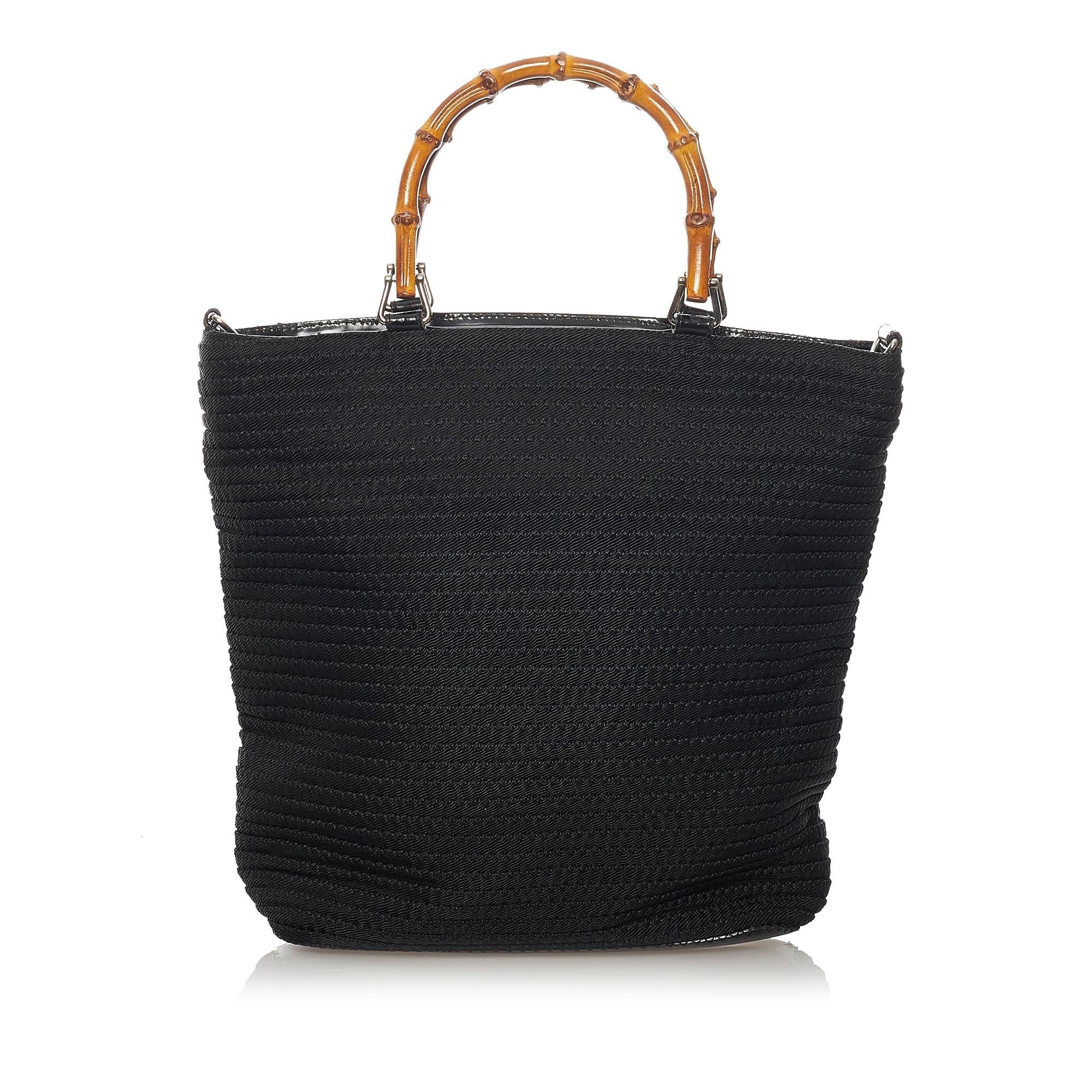 Gucci Bamboo Canvas Tote Bag (SHG-37601)