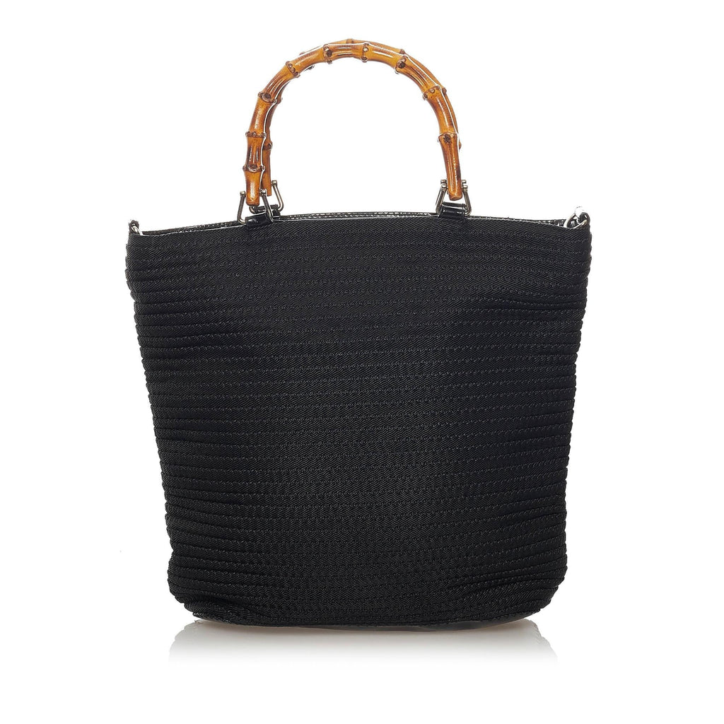 Gucci Bamboo Canvas Tote Bag (SHG-37601)