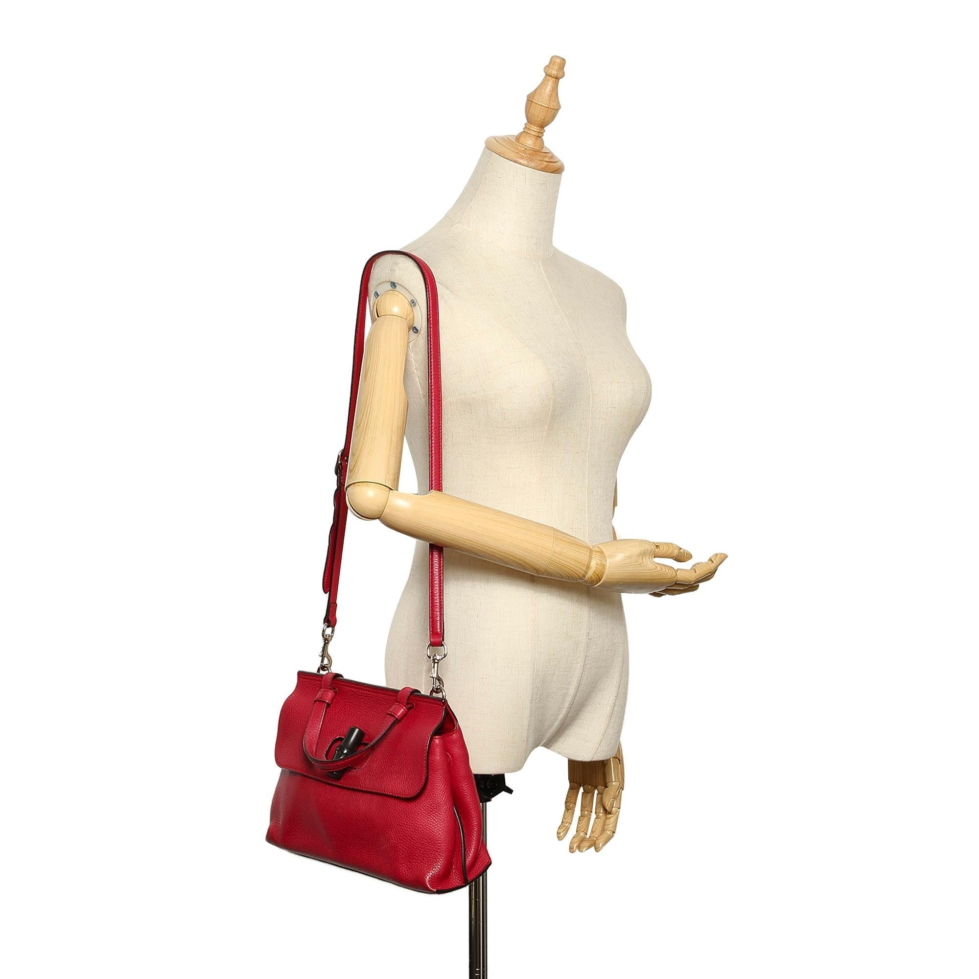Gucci Bamboo Daily Leather Satchel (SHG-22270)