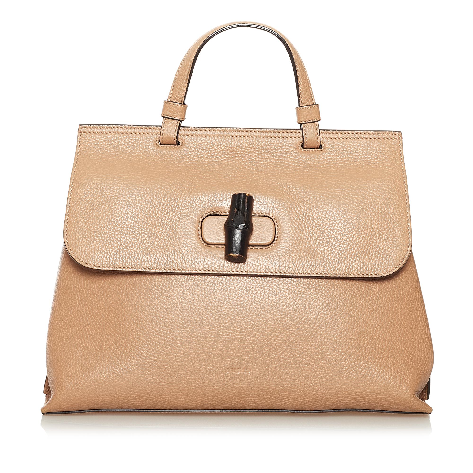 Gucci Bamboo Daily Leather Satchel (SHG-34552)